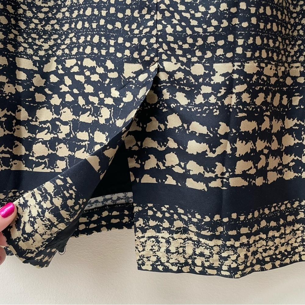 Brooks Brothers 100% Silk Patterned Sheath Dress Woven in Italy Size 14 - Picture 11 of 12